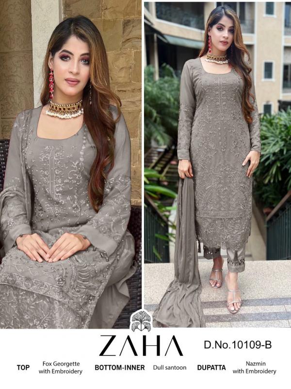 Zaha Saadia Vol 1 Georgette Designer Pakistani Suit Collection